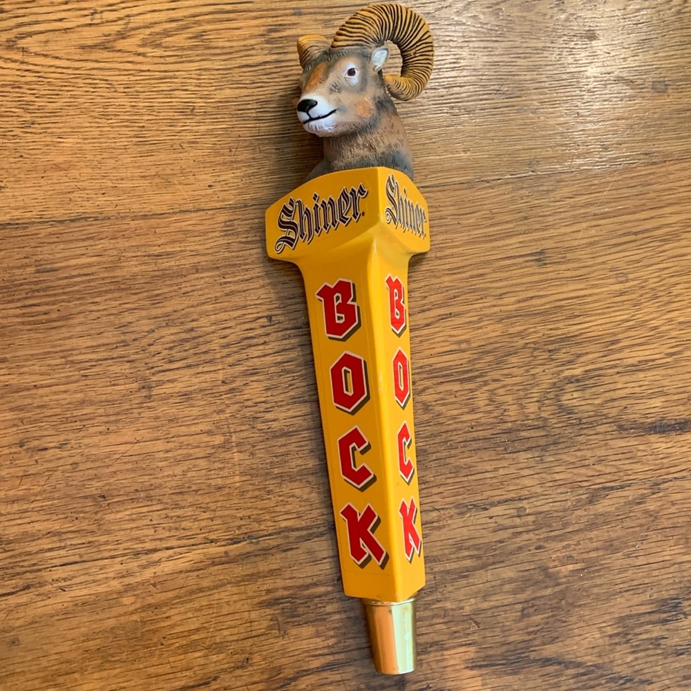 Shiner Bock Ram’s head beer tap in good condition circa 1990